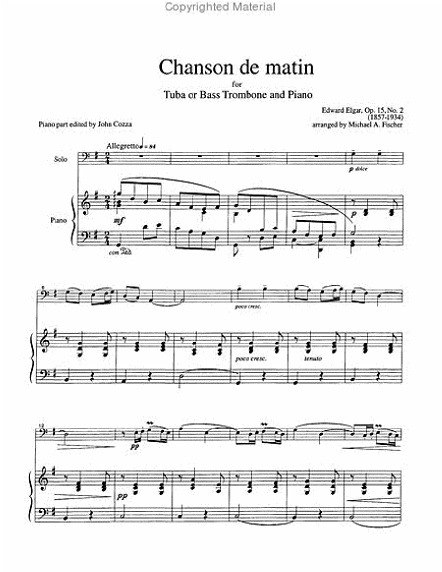 Chanson de Matin Chanson de Matin Tuba scores gallery preview page 2
