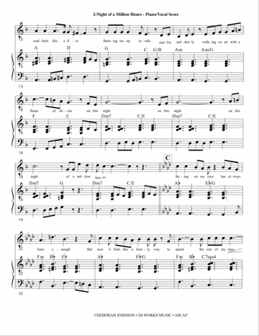 Night of a Million Hours - STILTZ the Musical Voice scores gallery preview page 4