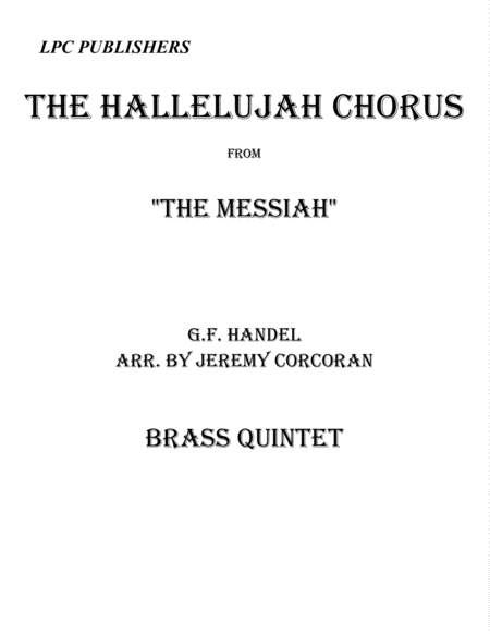 The Hallelujah Chorus for Brass Quintet image number null