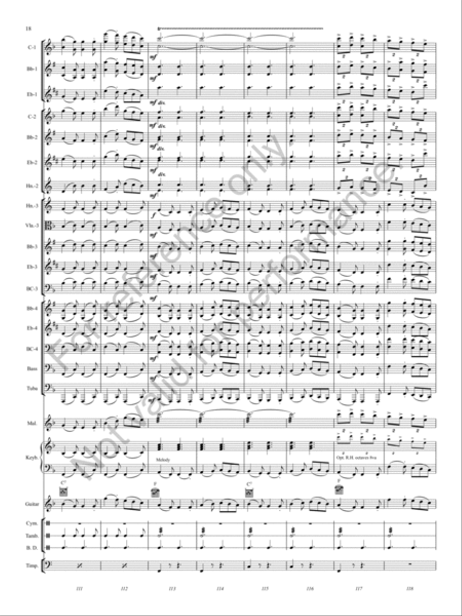 Fantasia on the Dargason (from Second Suite in F, Mvt. IV) Concert Band scores gallery preview page 17