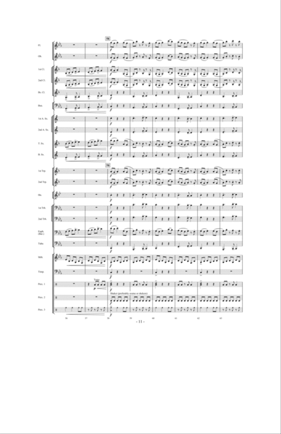 Invocation and African Dance Concert Band scores gallery preview page 10