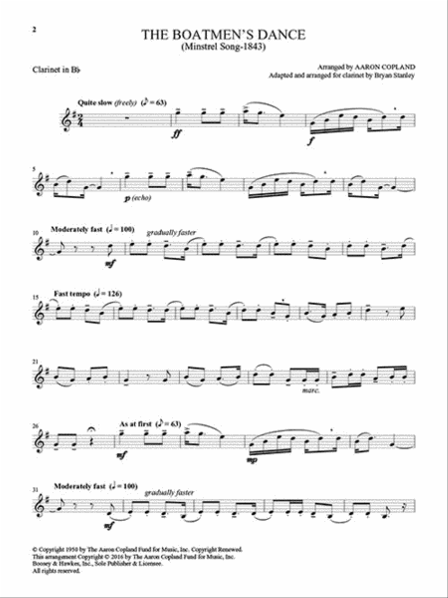 Old American Songs Old American Songs Clarinet Solo scores gallery preview page 5