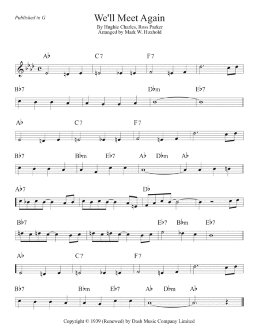 We'll Meet Again Piano scores gallery preview page 3