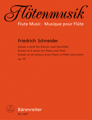 Book cover for Sonata for Flute and Piano in E minor, op. 35
