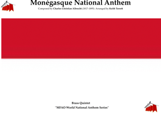 Book cover for Monégasque (Monaco) National Anthem for Brass Quintet (MFAO World National Anthem Series)