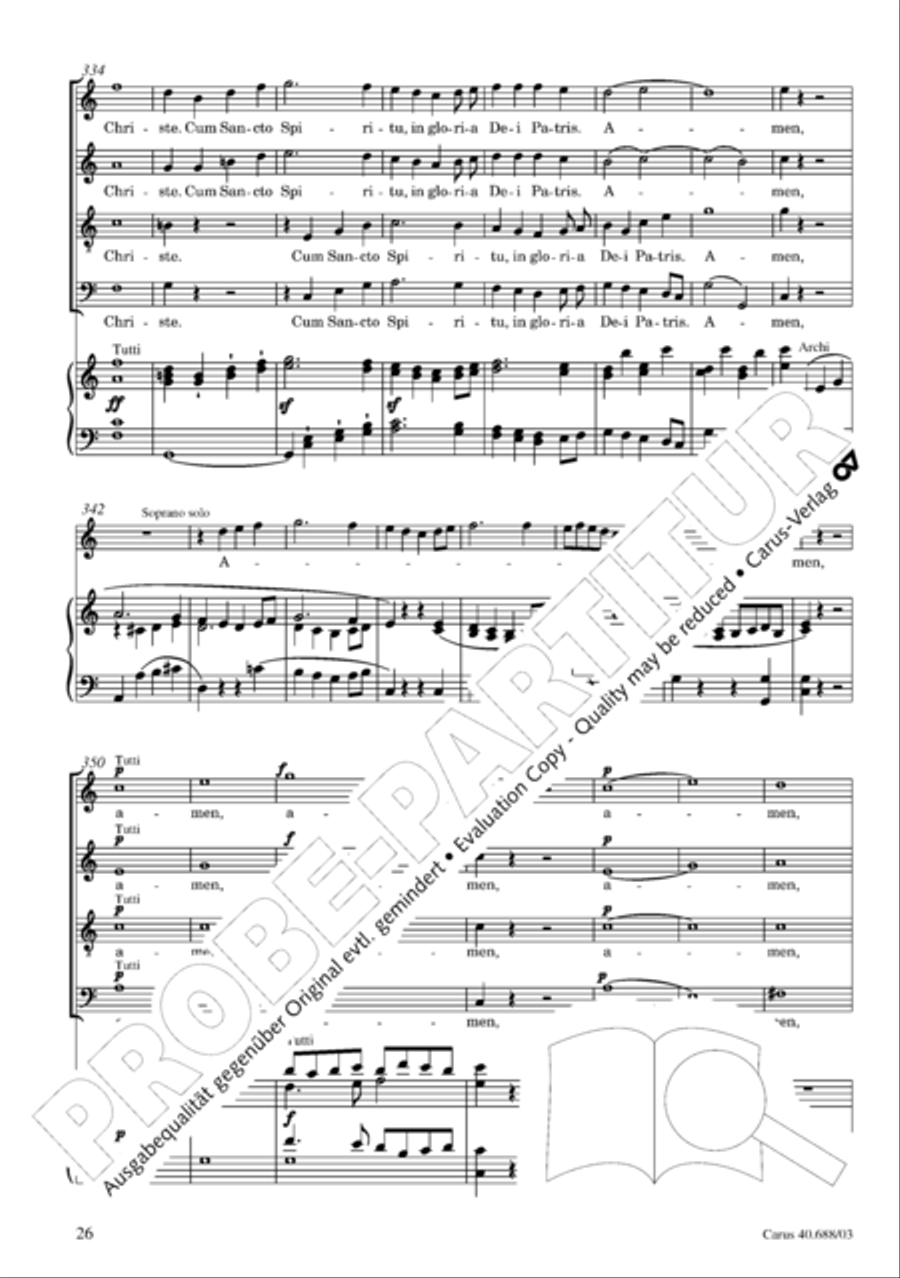 Mass in C Major Mass in C Major 4-Part scores gallery preview page 27