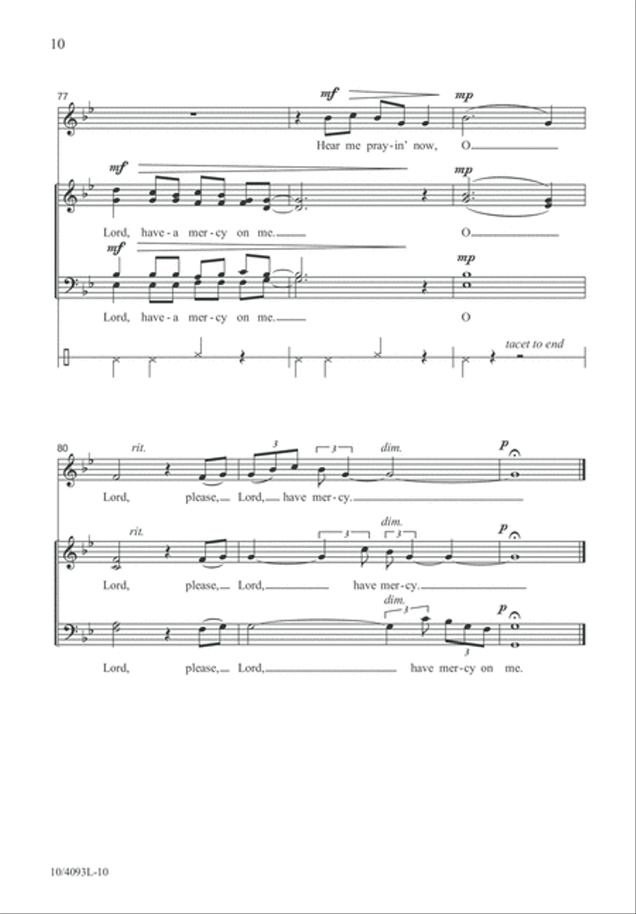 Lord, Have Mercy 4-Part scores gallery preview page 11