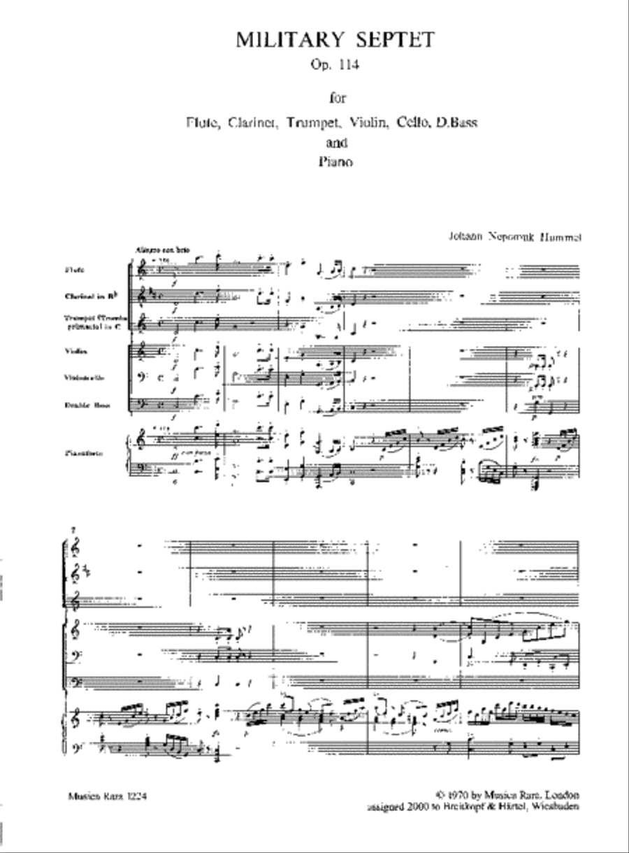 Septet Op. 114 (Military Septet)