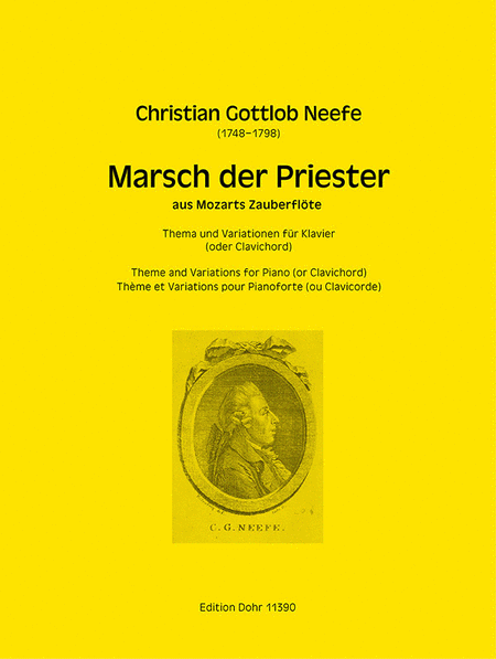 Marsch der Priester aus Mozarts Zauberflöte -Variationen für Klavier (Clavichord)-