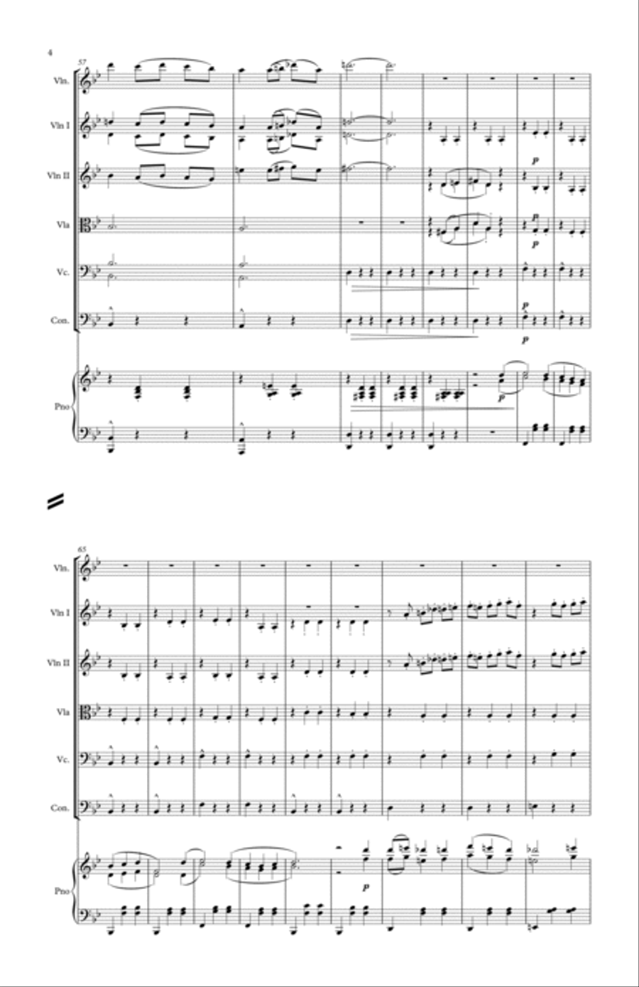Howl's Moving Castle String Orchestra scores gallery preview page 4