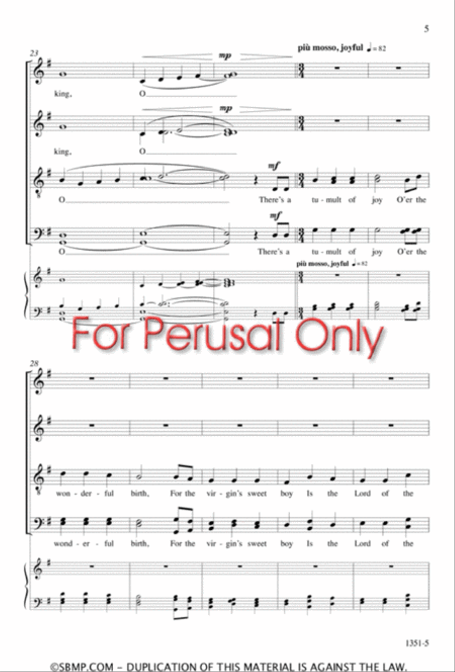 The Beautiful Sing - SATB divisi Octavo Divisi scores gallery preview page 4