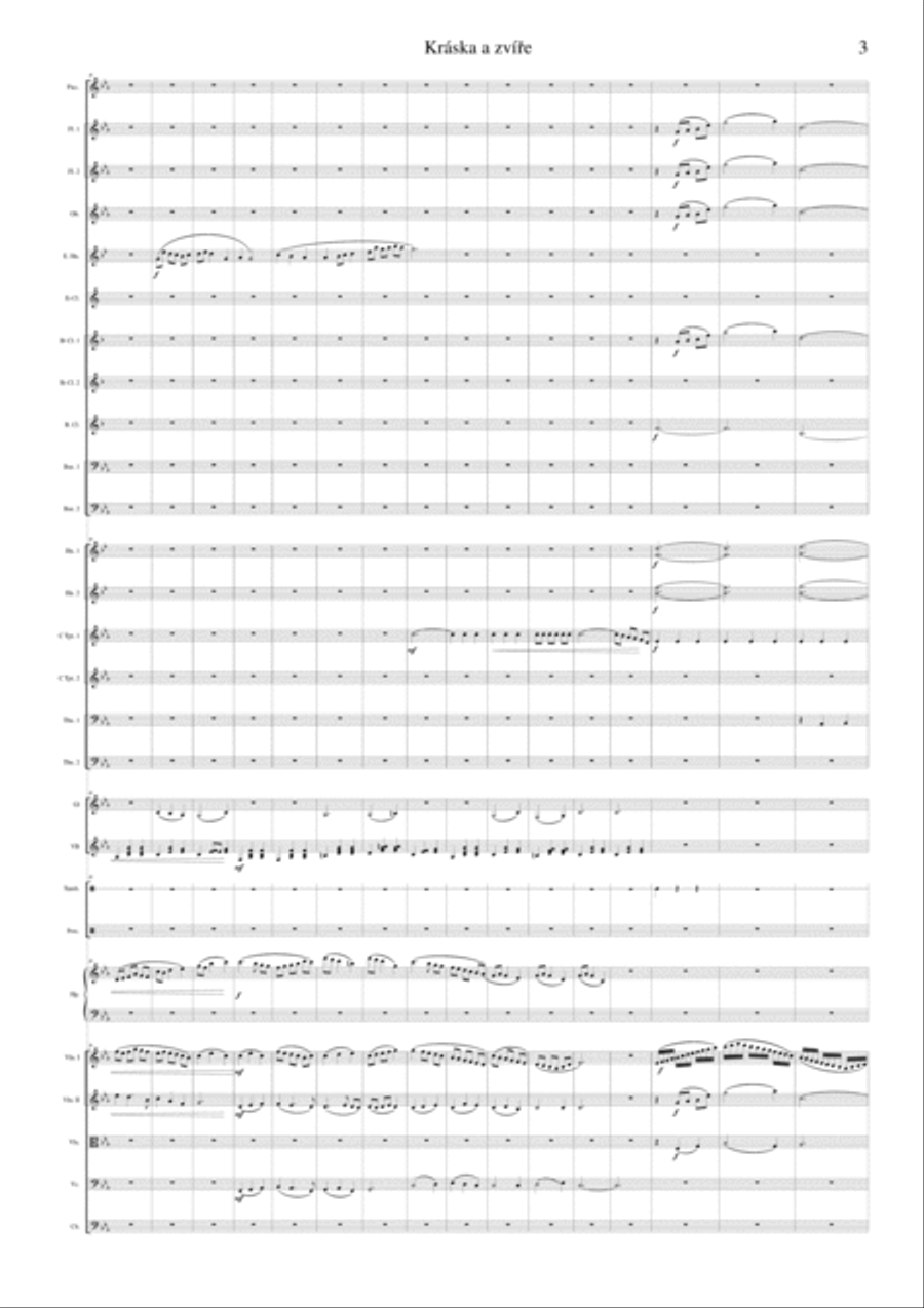 Beauty and the beast - Vienna waltz Full Orchestra scores gallery preview page 3