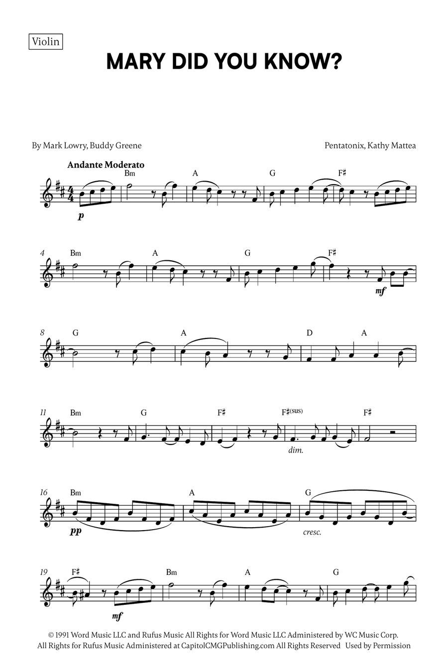 Mary, Did You Know? Mary, Did You Know? B-Flat Trumpet scores gallery preview page 4