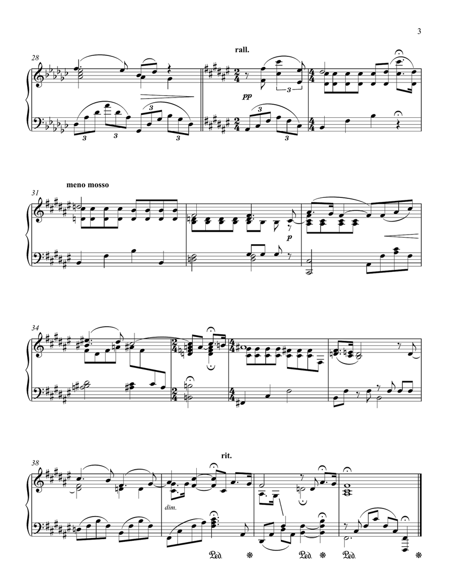 I Think Of You Piano Solo scores gallery preview page 3