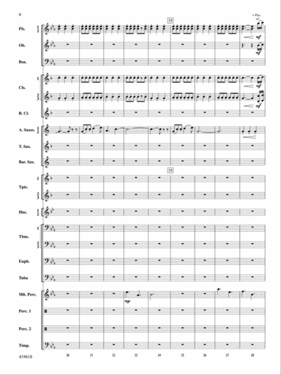 Aquatica: Score Concert Band scores gallery preview page 6