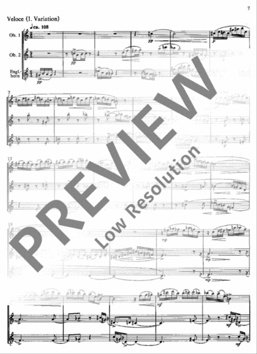Hindemith Variations English Horn scores gallery preview page 8