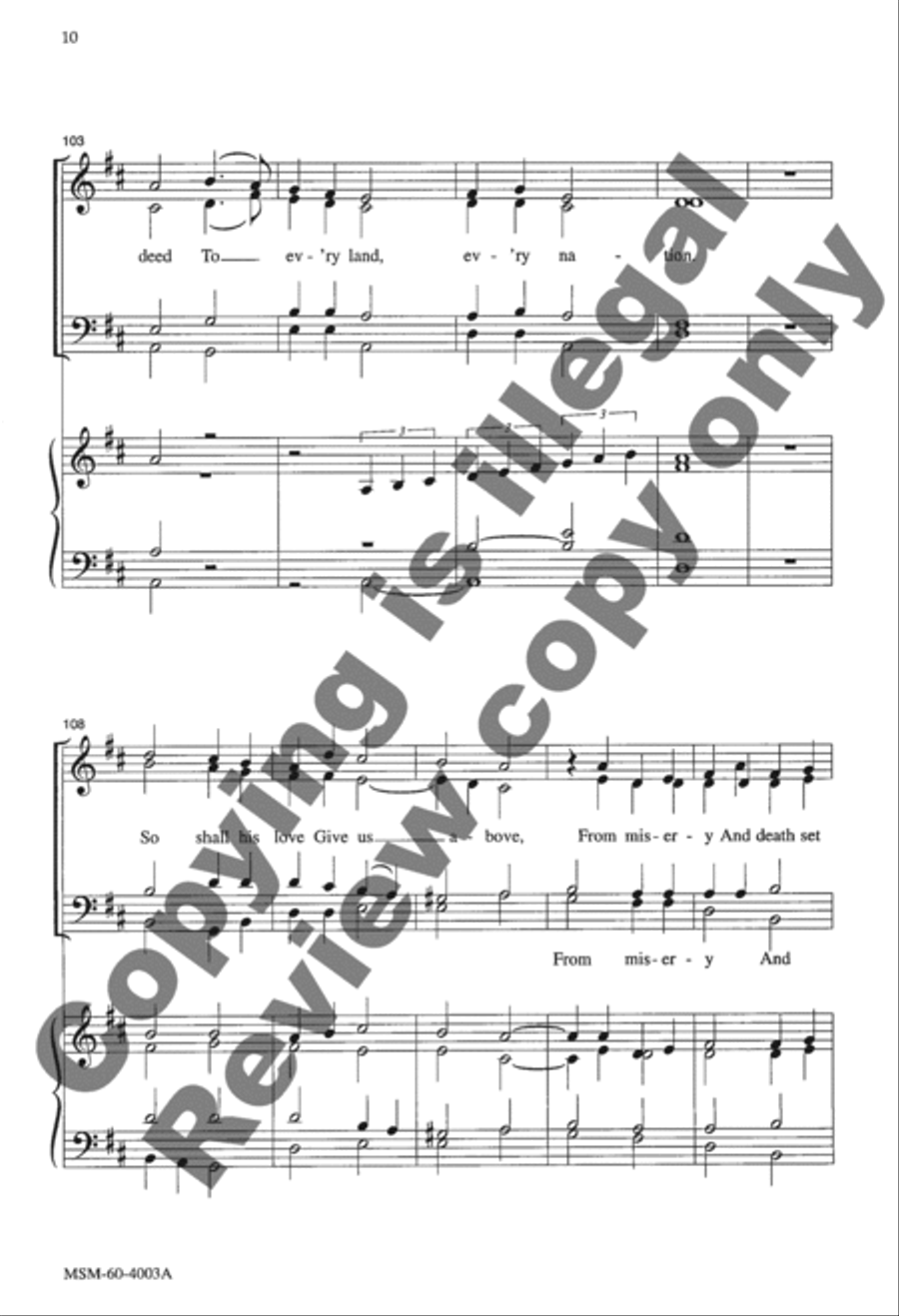 With High Delight (Choir Score) 4-Part scores gallery preview page 10