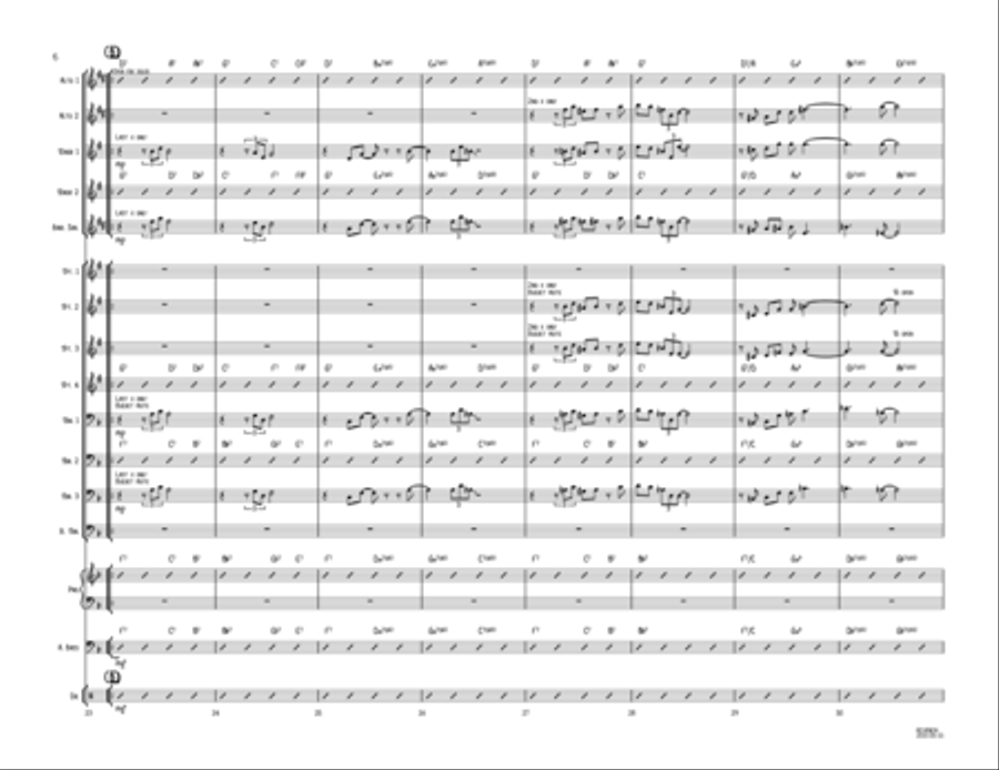 Nearer, My God, to Thee Jazz Ensemble scores gallery preview page 6
