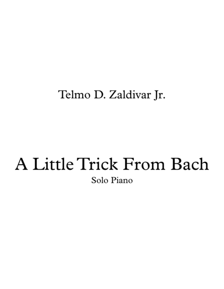 A Little Trick From Bach