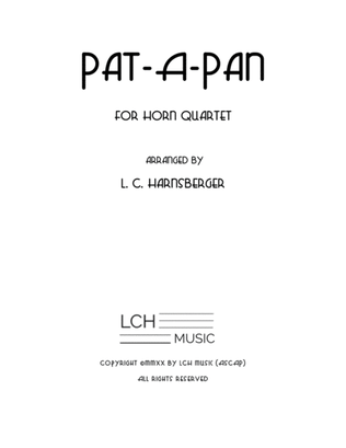 Book cover for Pat-A-Pan for Horn Quartet