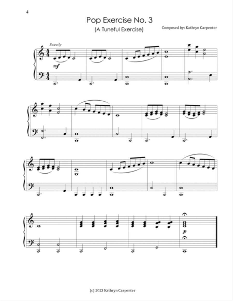 Contemporary, Pop, Rock, and Jazz Finger Exercises for Piano Piano Method scores gallery preview page 4