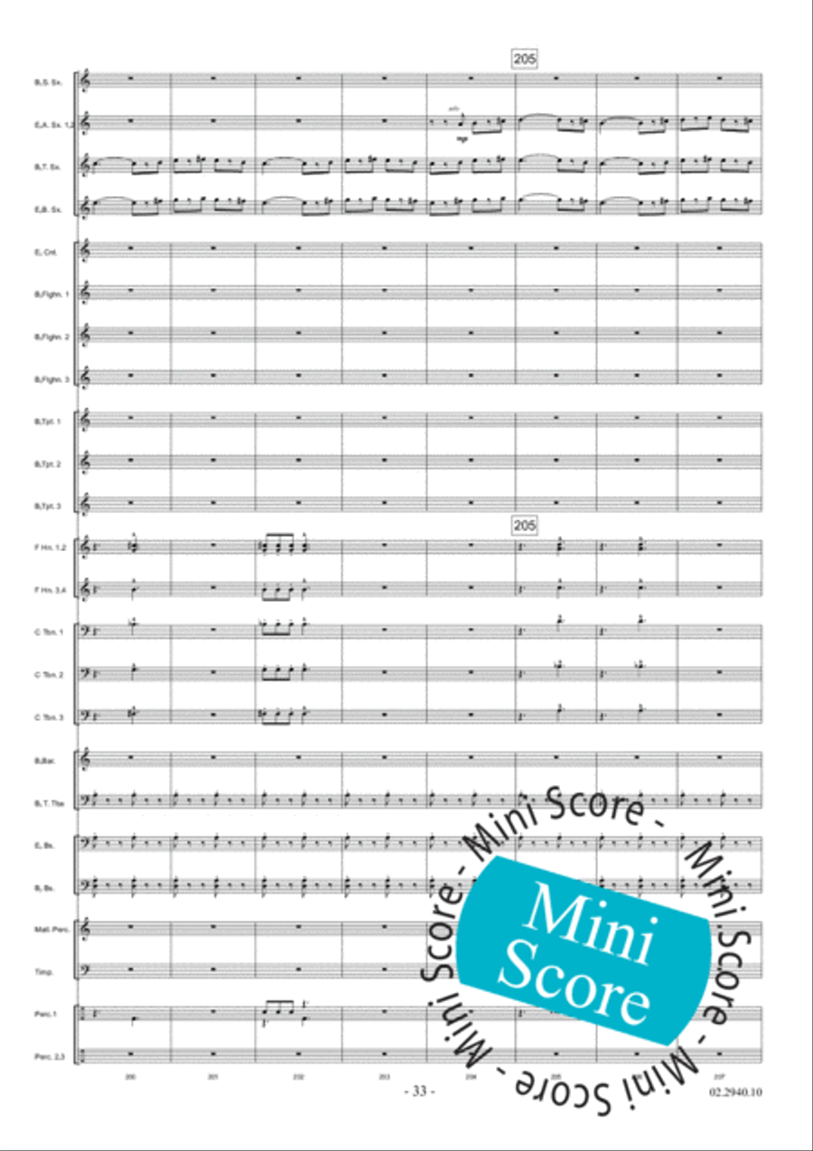 Aurora Fanfare Band scores gallery preview page 39