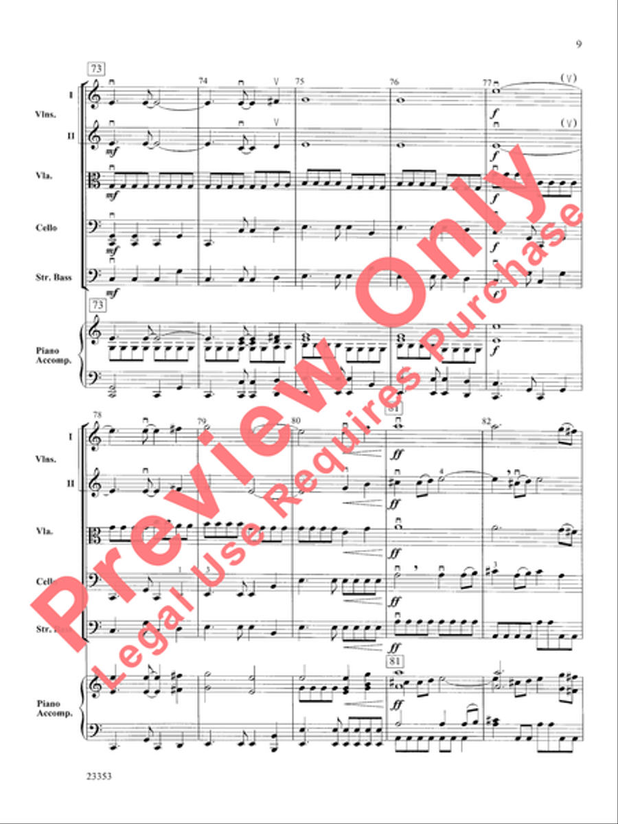Conquistador! String Orchestra scores gallery preview page 10
