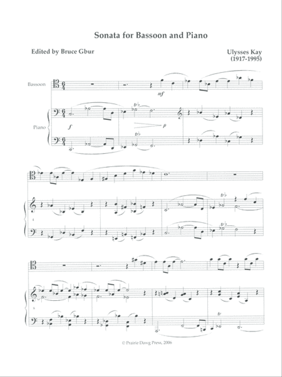 Sonata Bassoon Solo scores gallery preview page 4