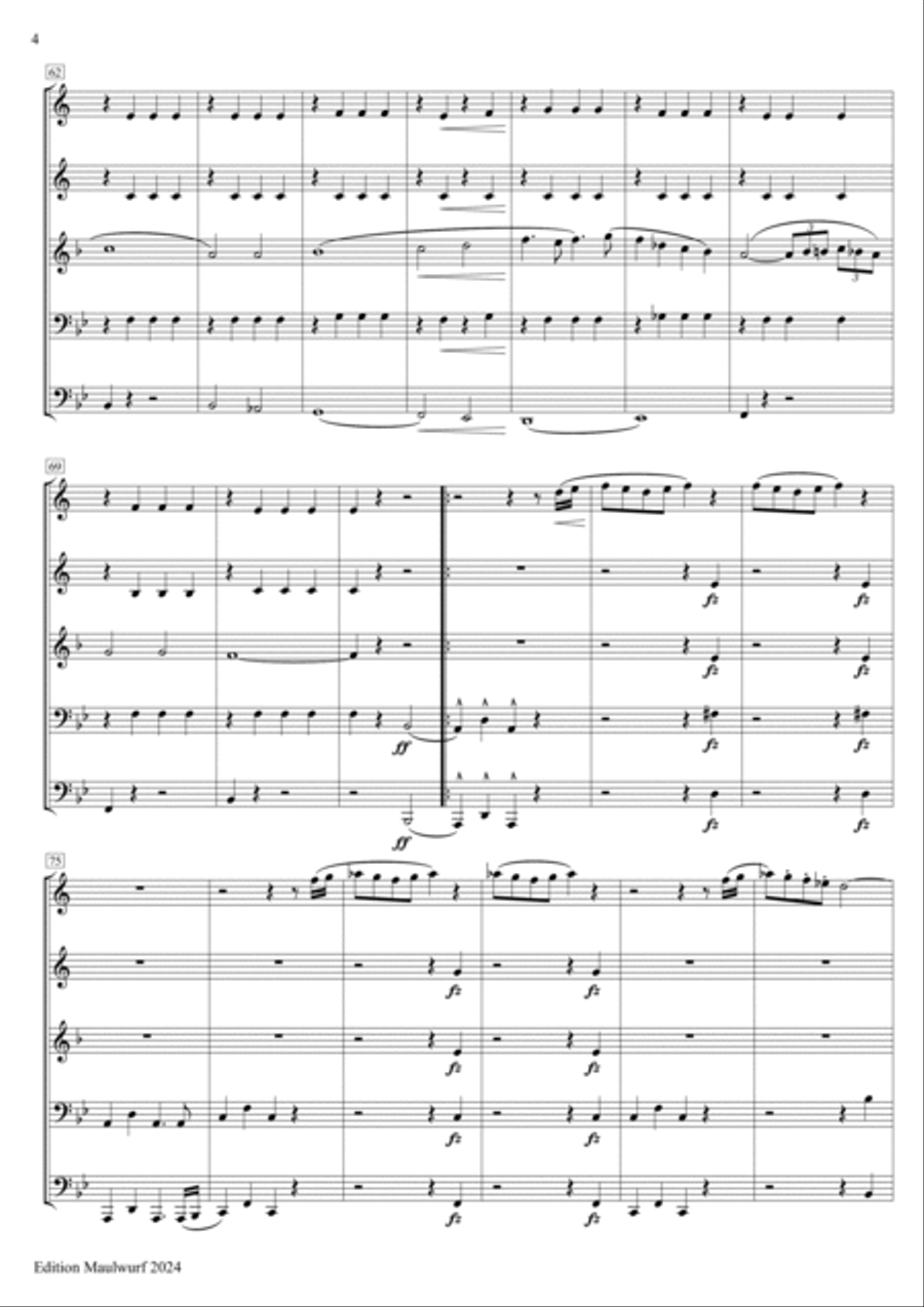 Hail to the Spirit of Liberty Brass Quintet scores gallery preview page 4