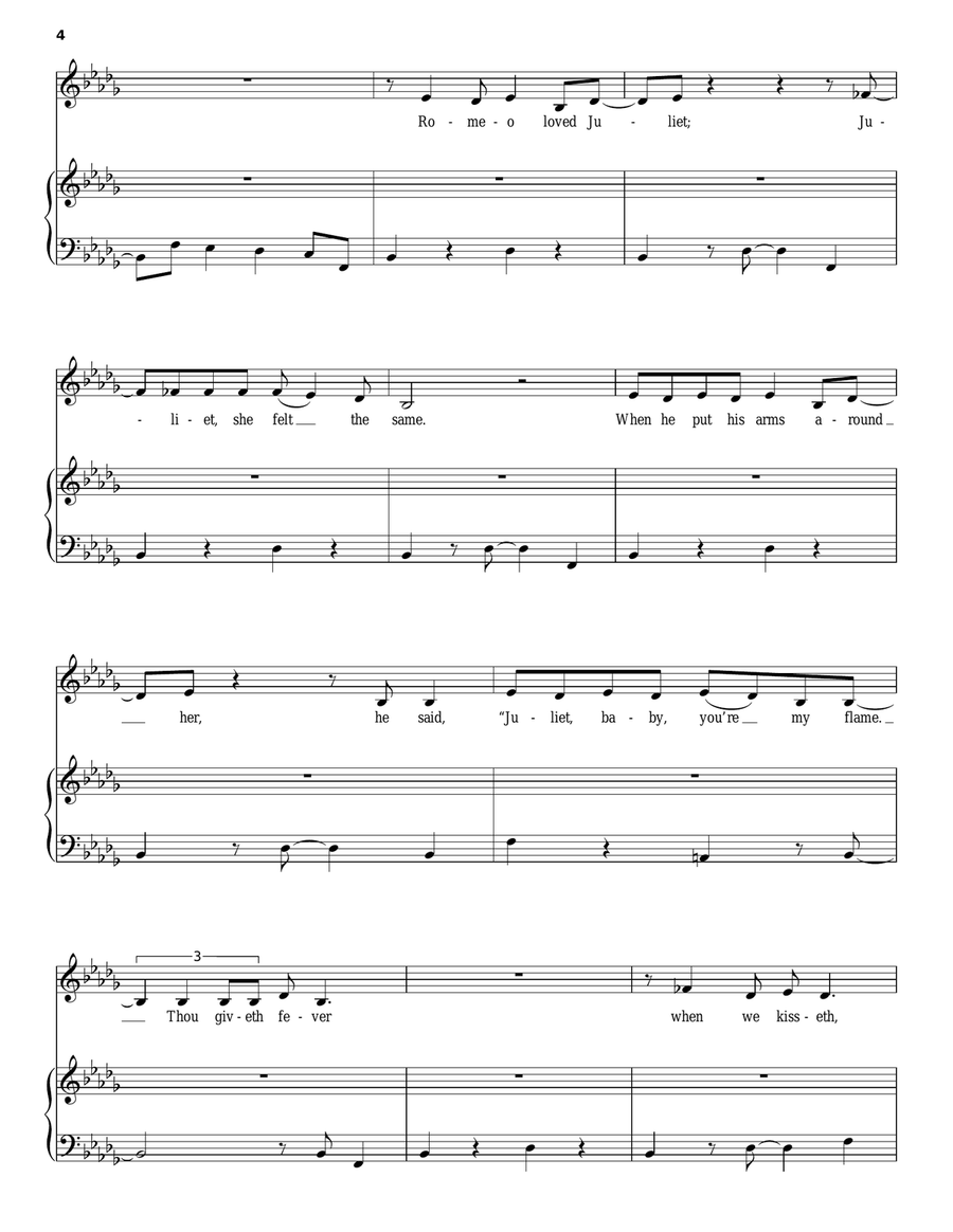 Fever Piano, Vocal scores gallery preview page 4