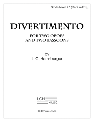 Divertimento for Two Oboes and Two Bassoons (Grade 2.5 Medium Easy)