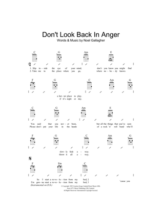 Book cover for Don't Look Back In Anger