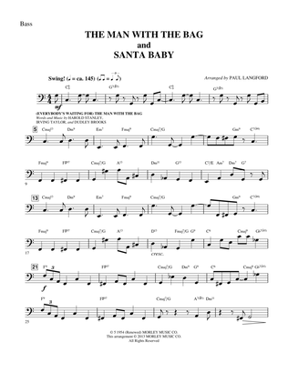 Book cover for Man With The Bag And Santa Baby - Bass (C)