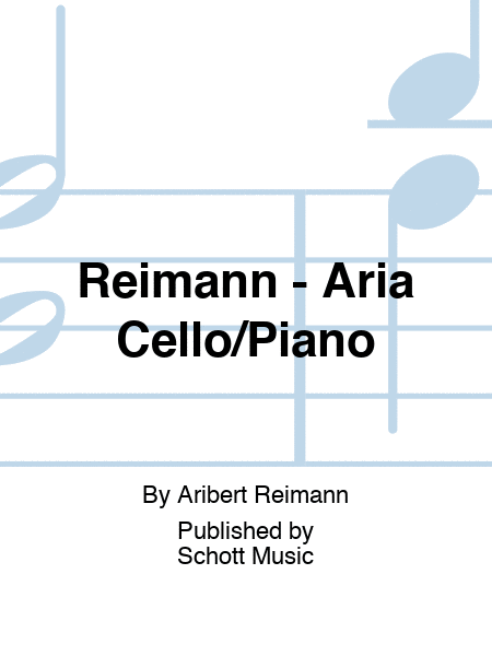 Reimann - Aria Cello/Piano