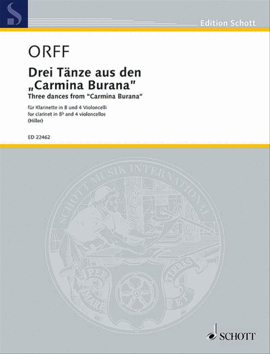 Three Dances from Carmina Burana Clarinet scores gallery preview page 1