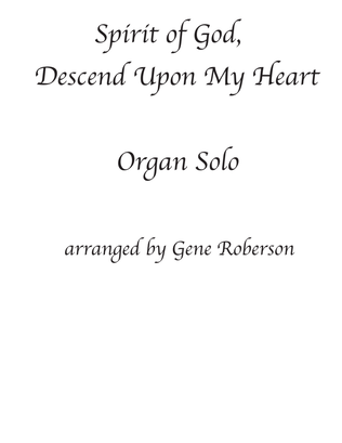 Book cover for Spirit of God Descend Upon My Heart Organ Solo