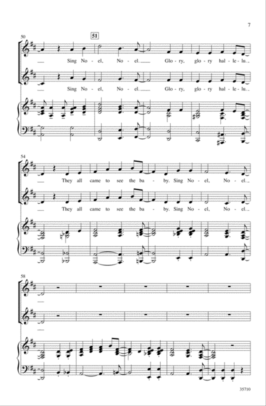 Sing Noel, Noel! Sing Noel, Noel! 2-Part scores gallery preview page 6