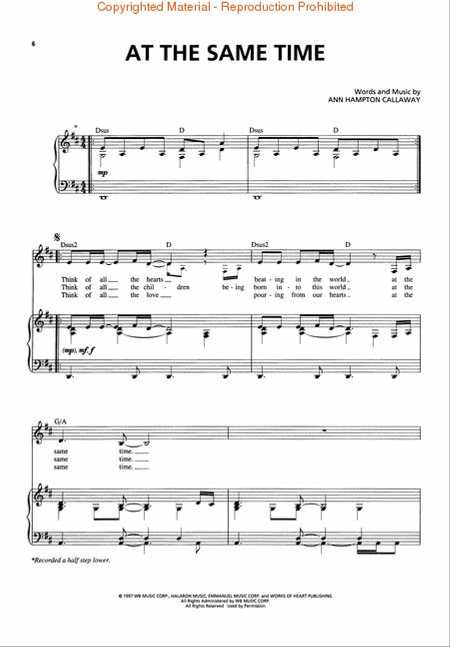 Best of Ann Hampton Callaway Piano, Vocal, Guitar scores gallery preview page 2