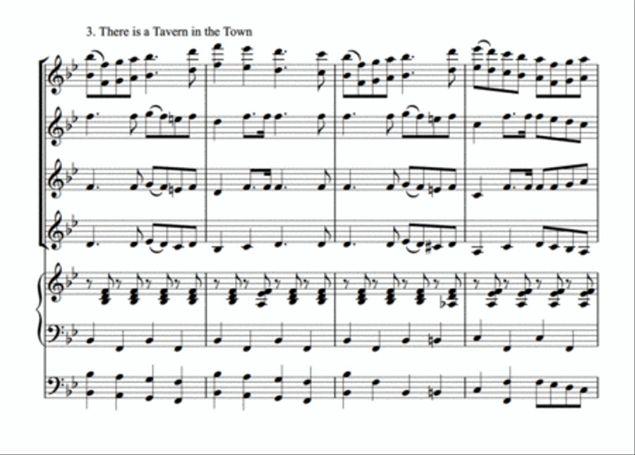 English Folk Song Potpourri Set of Parts scores gallery preview page 6