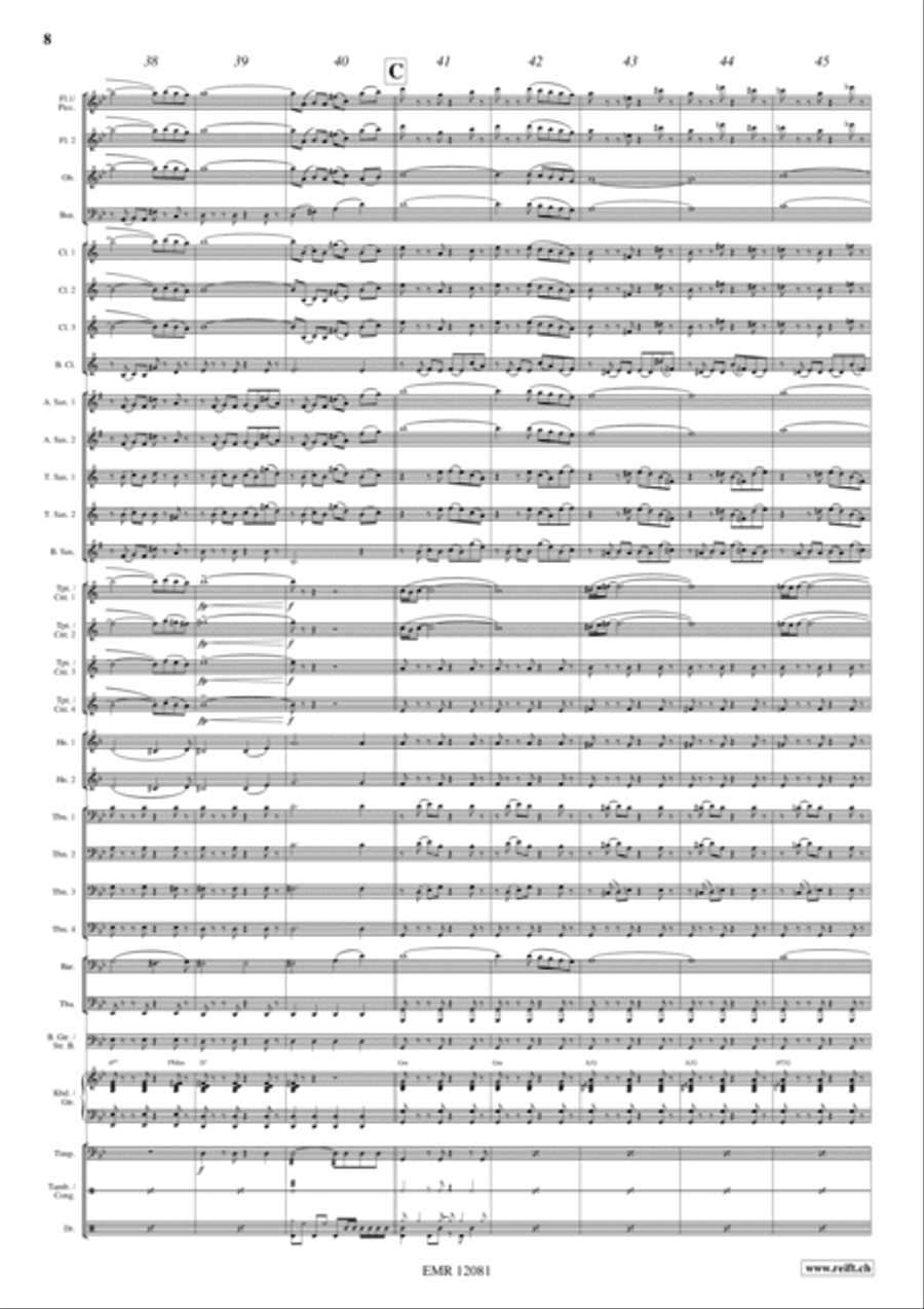 Libertango Concert Band scores gallery preview page 8