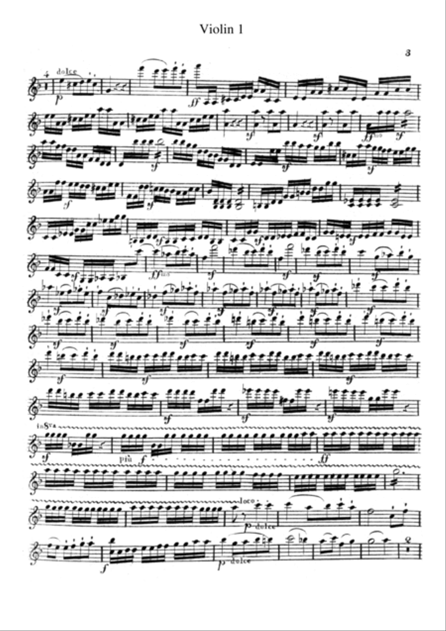 Beethoven Symphony No.8 all mvts. for String Quintet, CB092 String Quintet scores gallery preview page 3