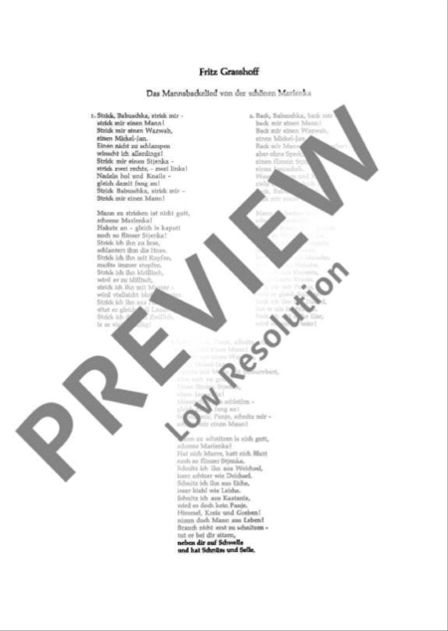 Grasshoffiade TTBB scores gallery preview page 4