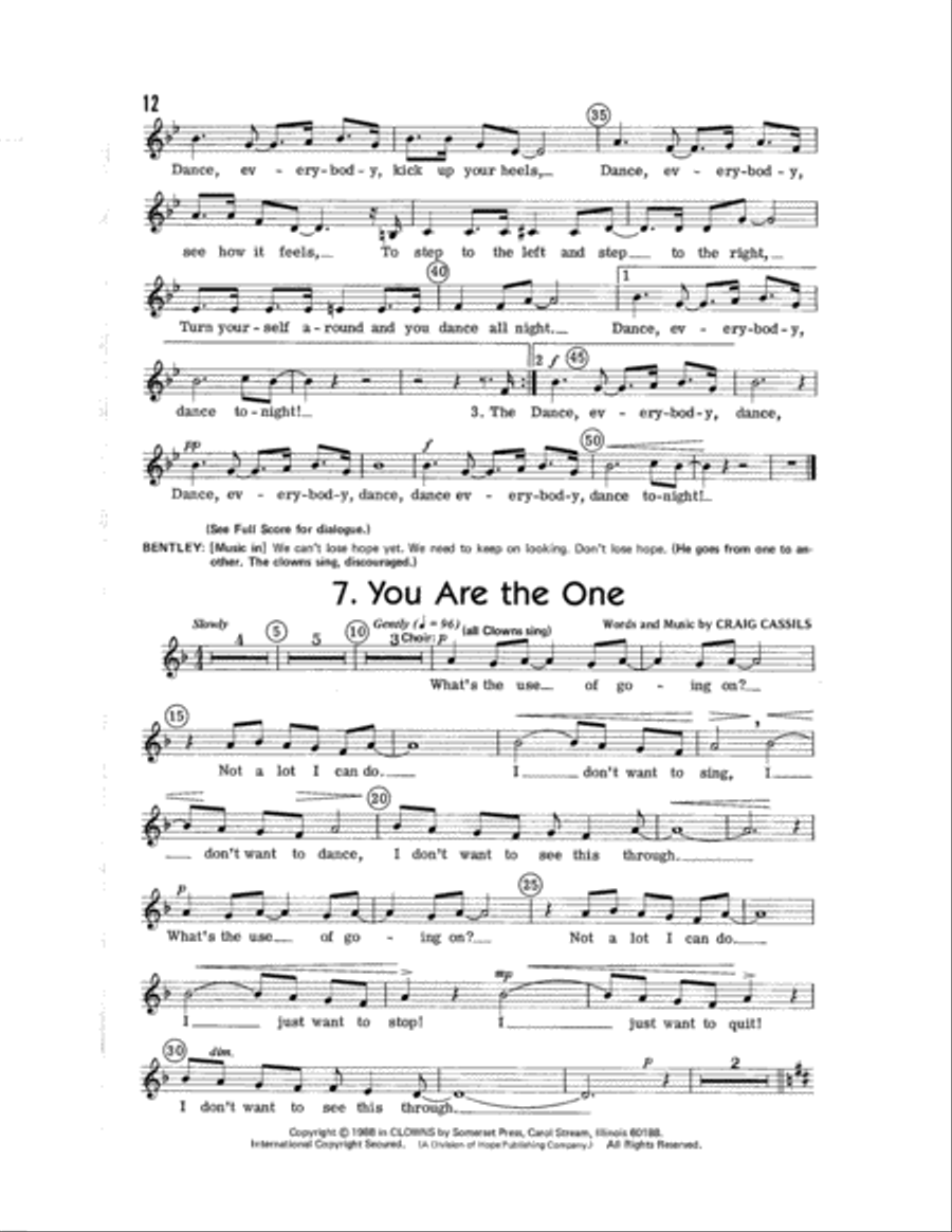 Clowns Clowns Choir scores gallery preview page 14