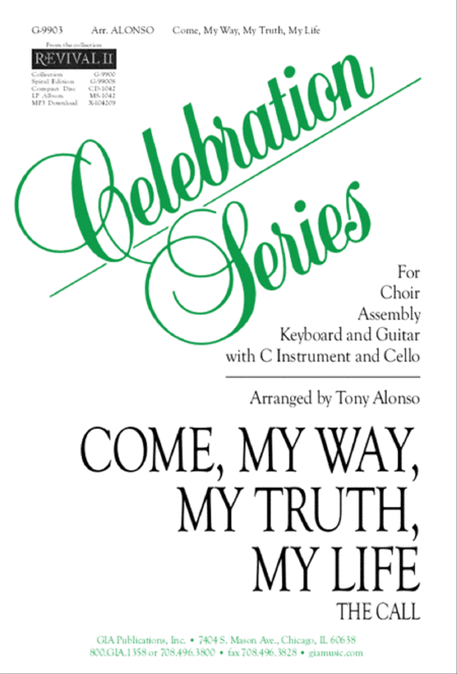 Come, My Way, My Truth, My Life 3-Part scores gallery preview page 1