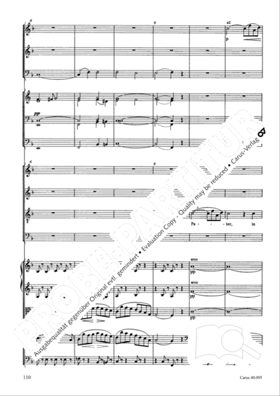 The Seven Words (Die Sieben Worte) 4-Part scores gallery preview page 125