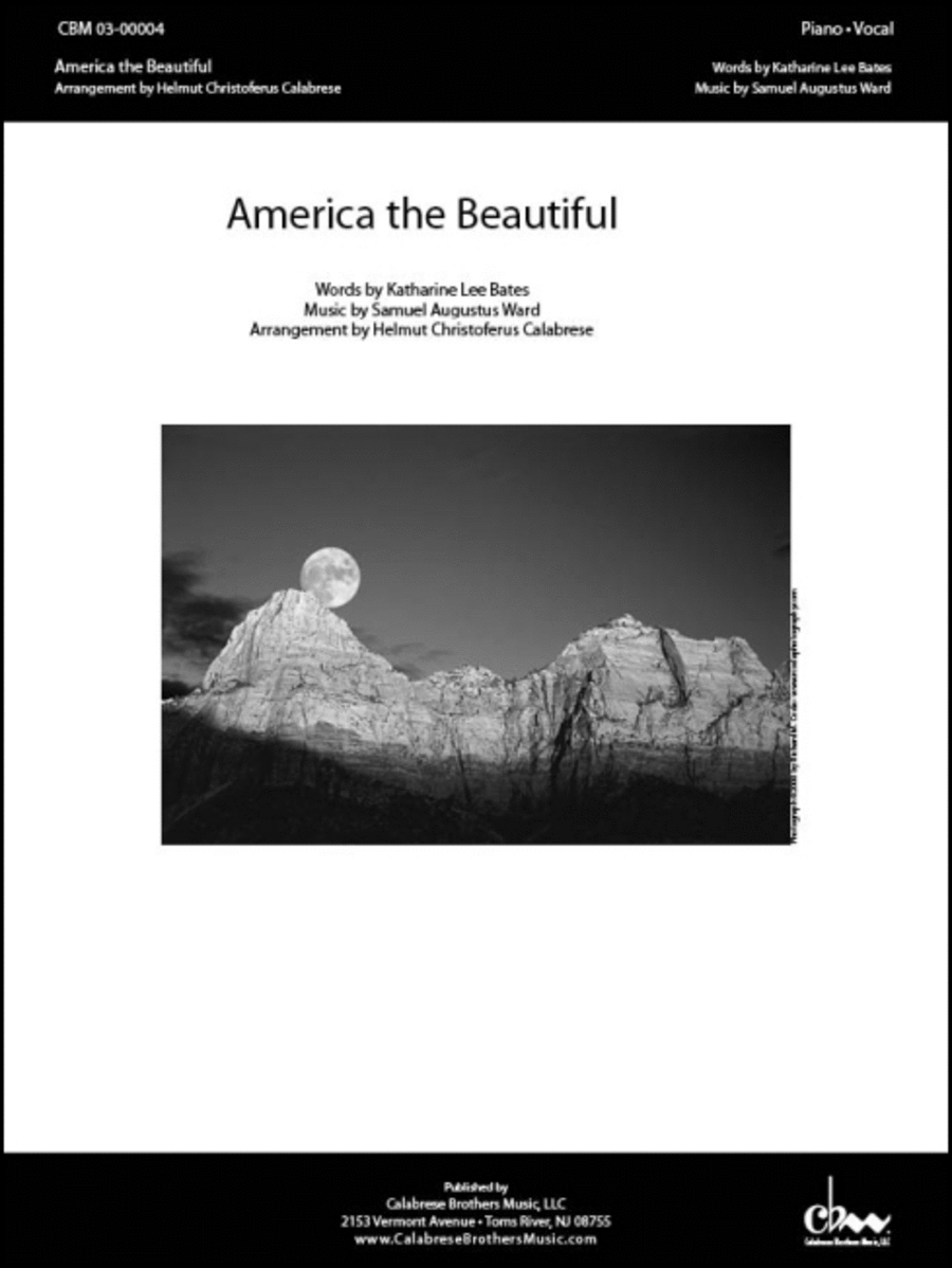 America The Beautiful Choir scores gallery preview page 1