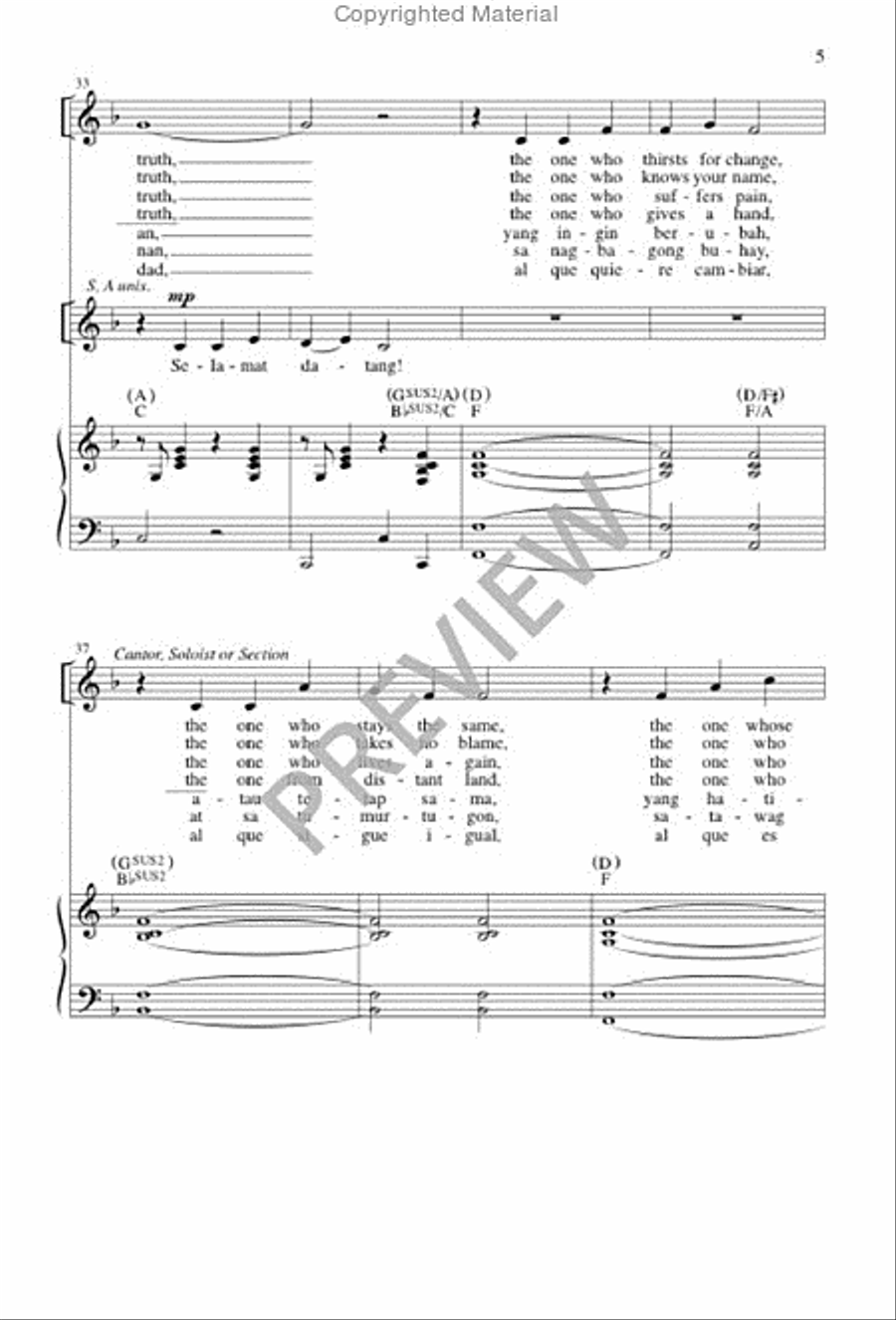 Welcome 4-Part scores gallery preview page 5