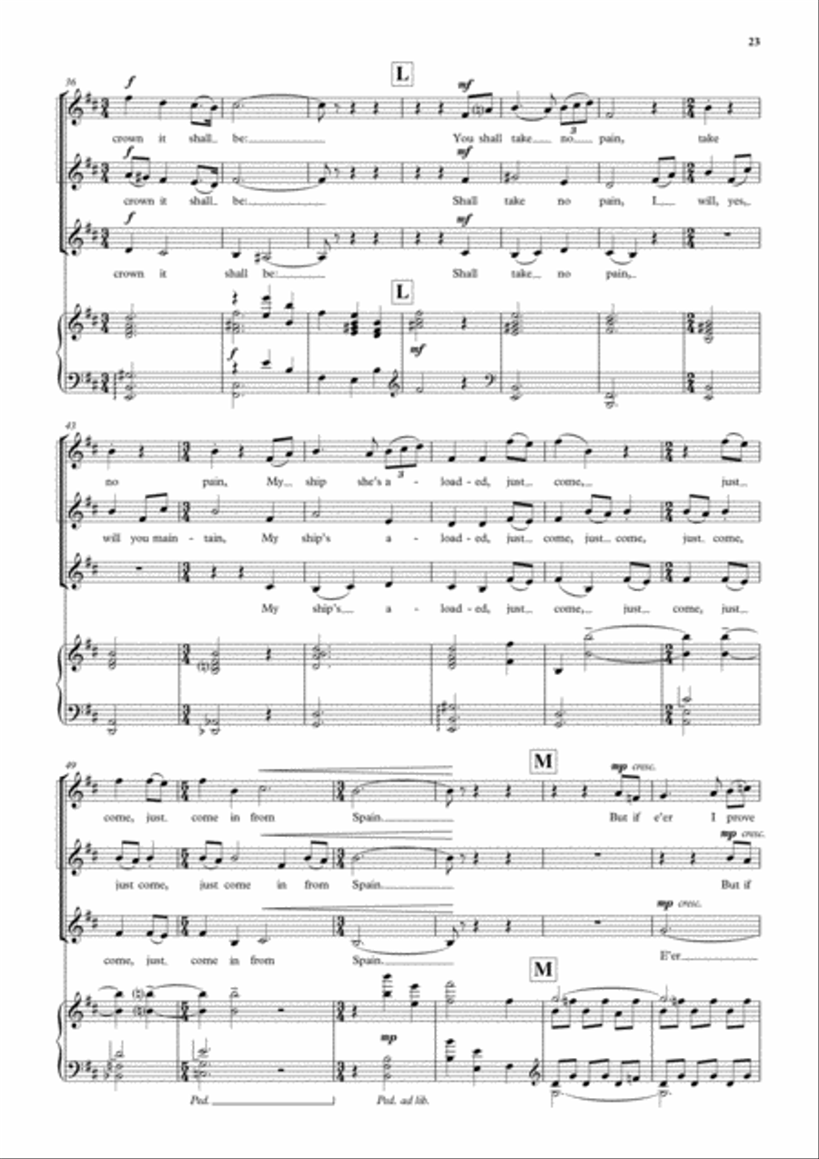 A Fancy of Folksongs A Fancy of Folksongs 4-Part scores gallery preview page 17