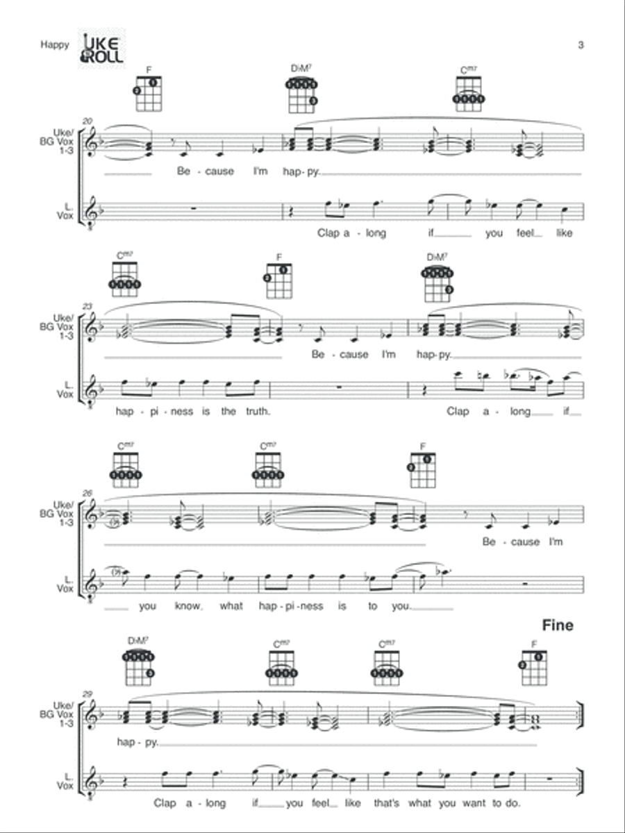Happy Happy High Voice scores gallery preview page 3