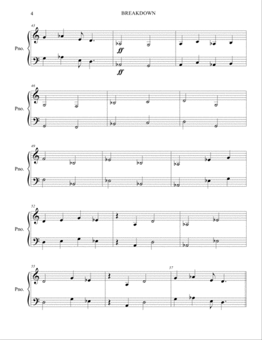 BREACKDOWN BREACKDOWN Jazz Ensemble scores gallery preview page 4